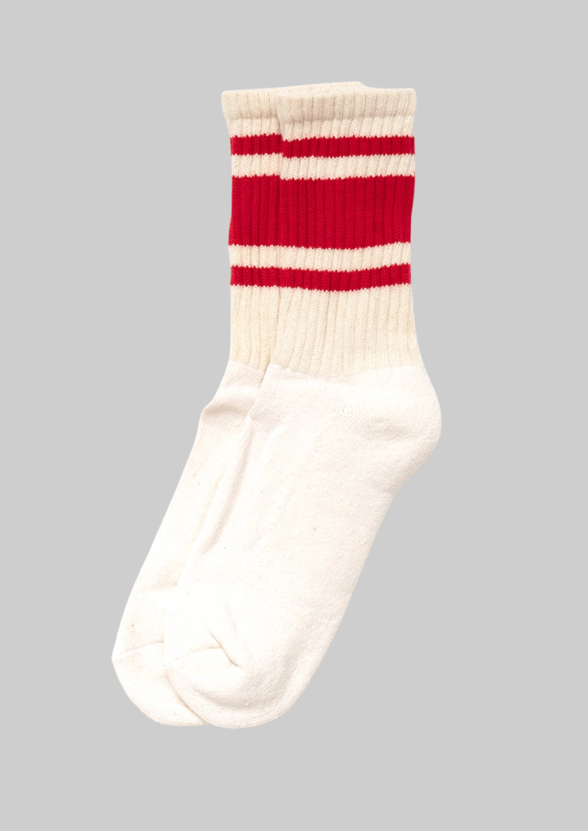Mono Stripe Socks in Red