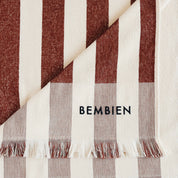 Plage Towel - Brown Stripe