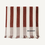 Plage Towel - Brown Stripe