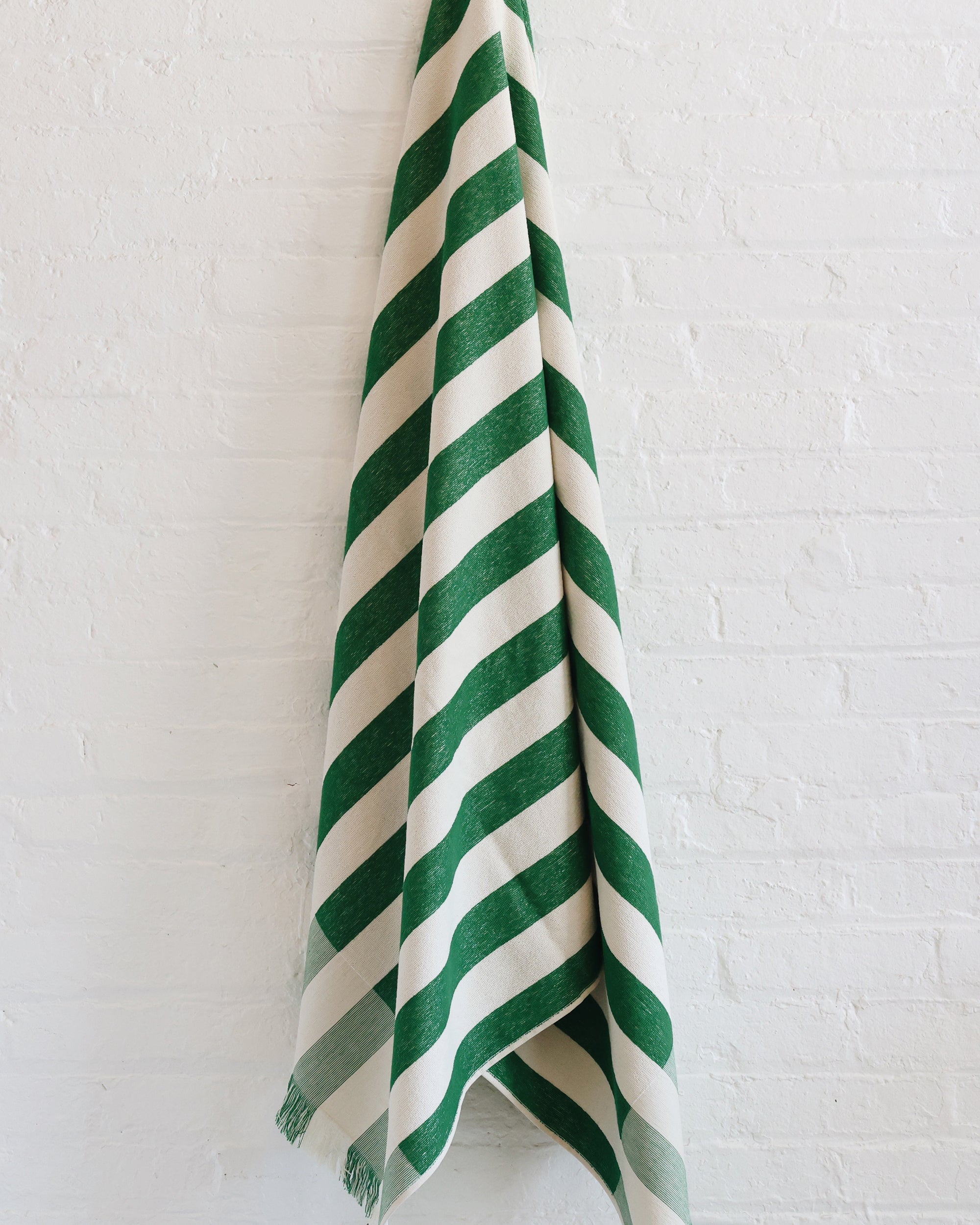 Plage Towel - Green Stripe