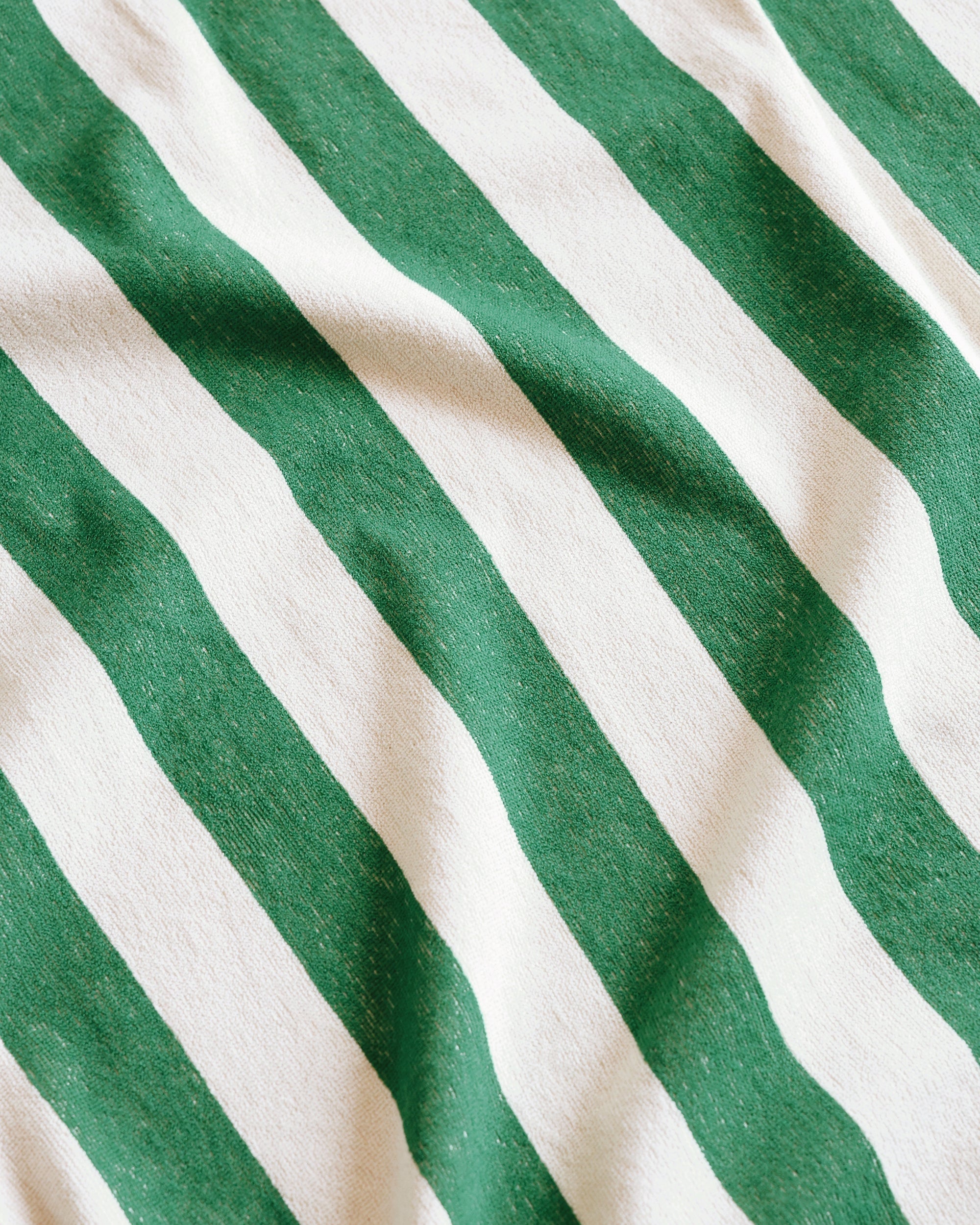 Plage Towel - Green Stripe
