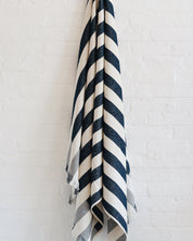 Plage Towel - Navy Stripe