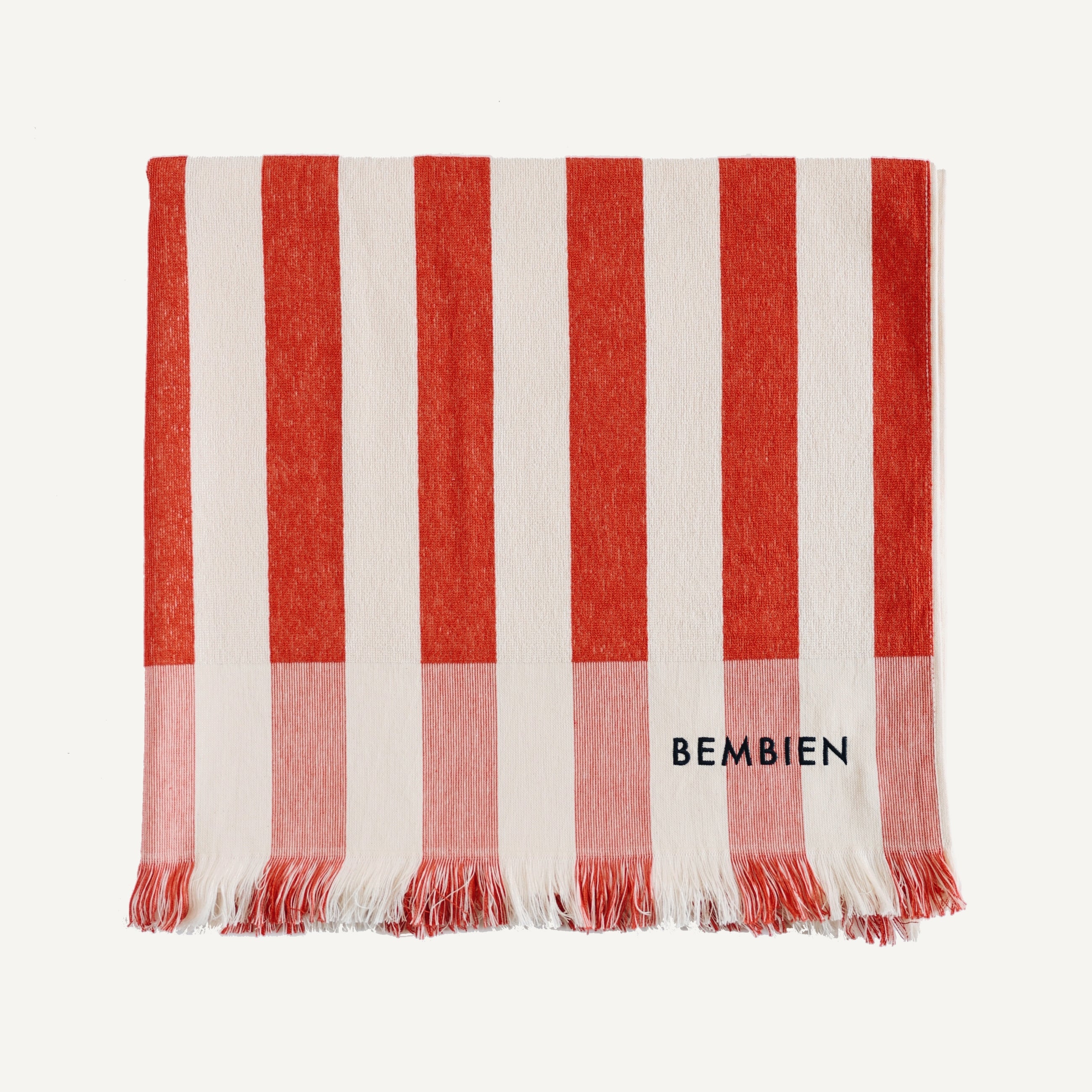 Plage Towel - Red Stripe