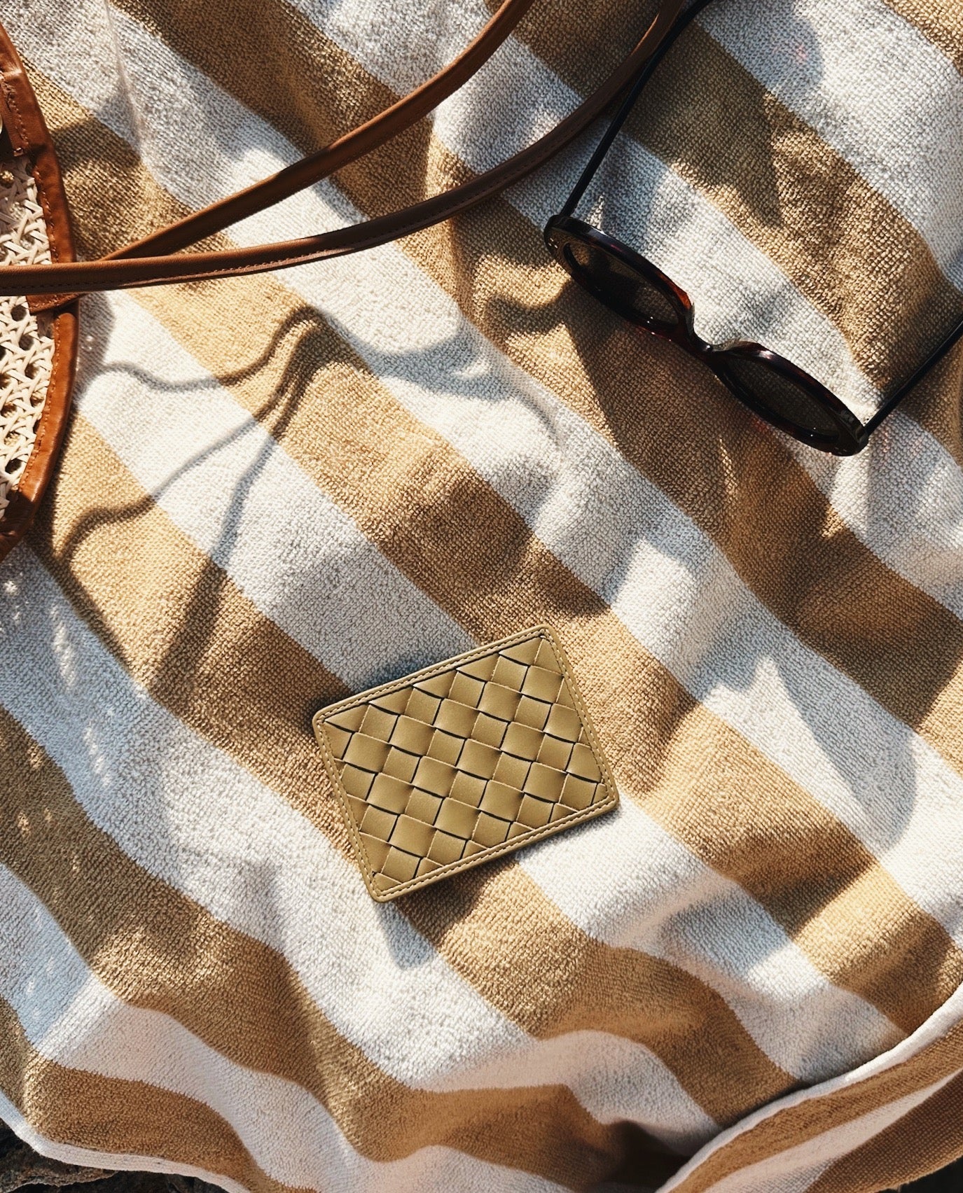 Plage Towel - Tan Stripe