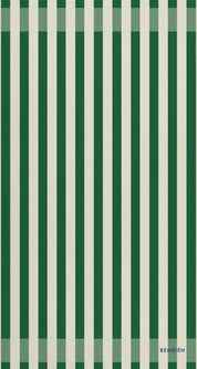 Plage Towel - Green Stripe