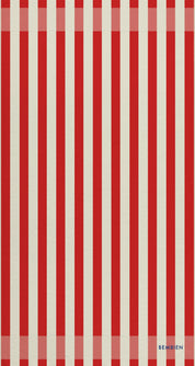 Plage Towel - Red Stripe