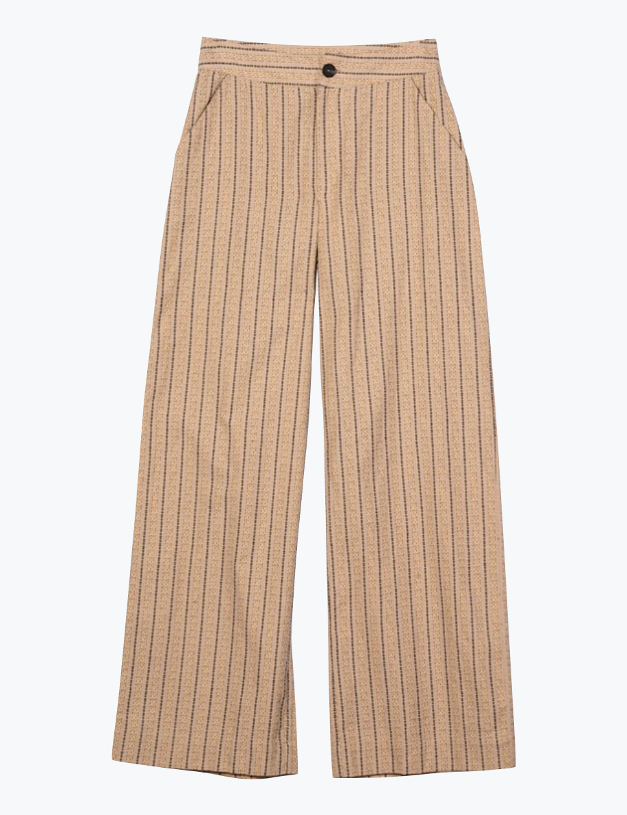 Ciao Lucia Balthazar Yarn Dyed Pants Dune Stripe