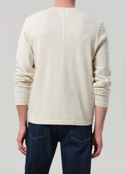 Three Button Henley in Ecru