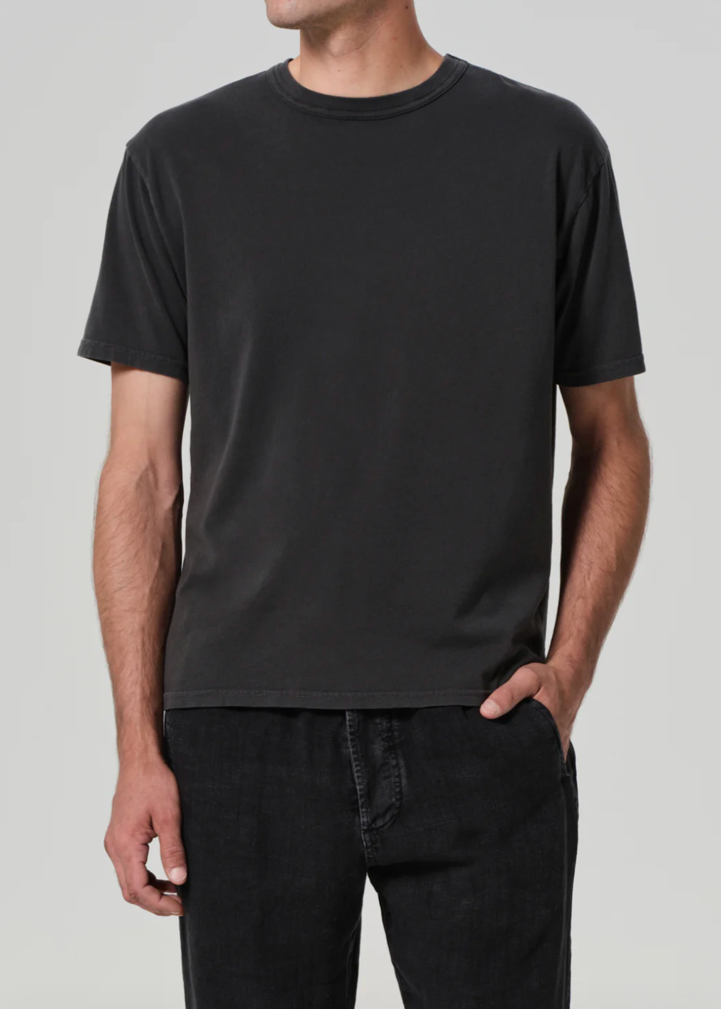 Box Tee in Charred Cedar