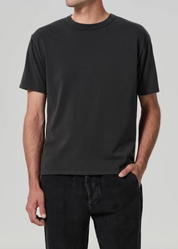 Box Tee in Charred Cedar