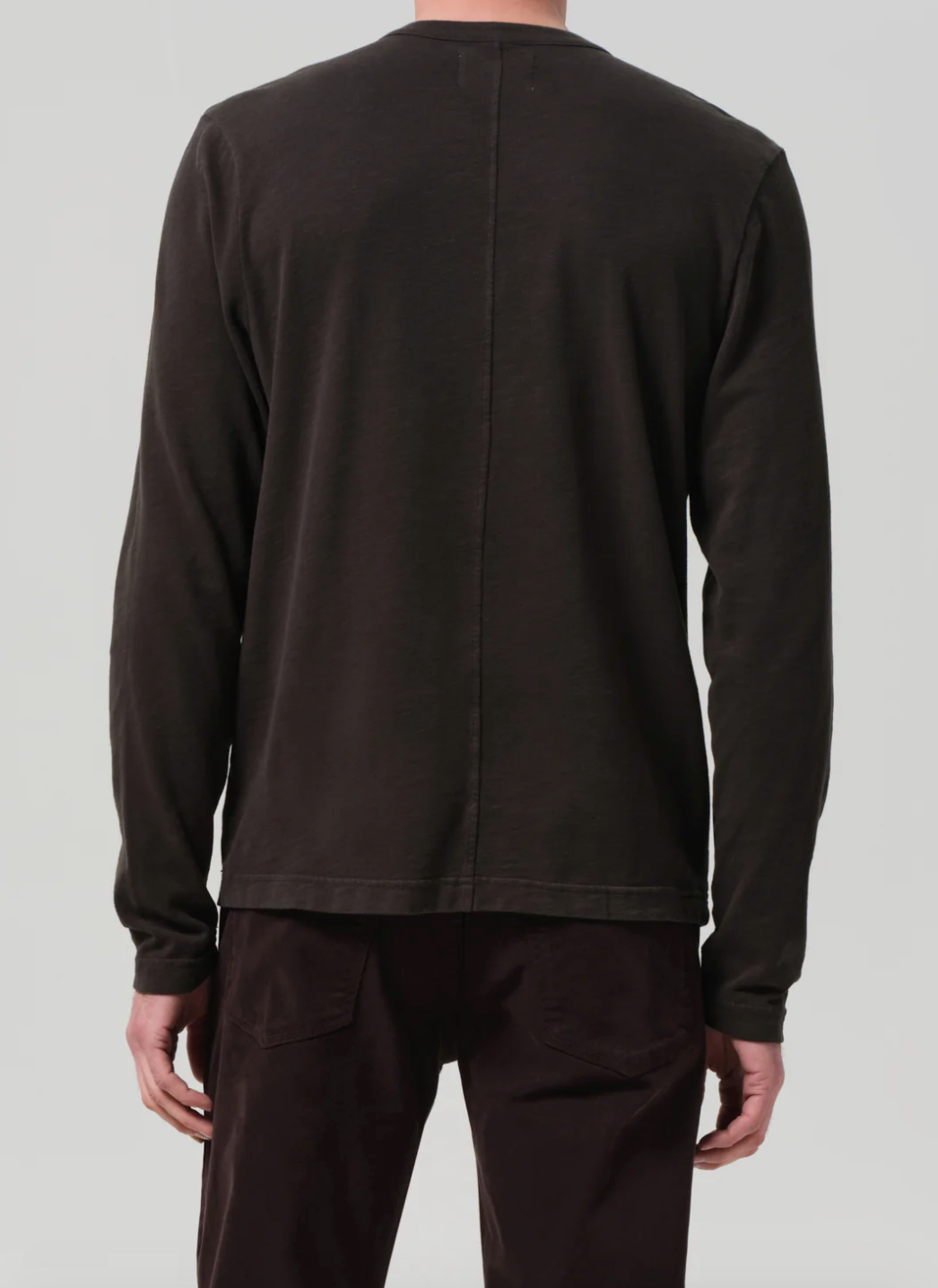 Three Button Henley in Forest
