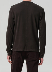 Three Button Henley in Forest