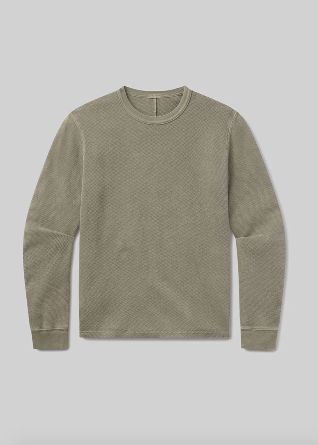 Waffle Crewneck in Fatigue
