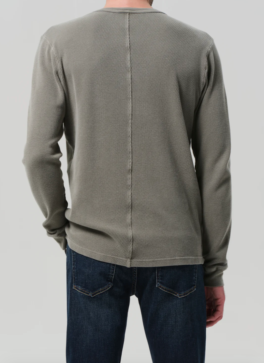 Waffle Crewneck in Fatigue