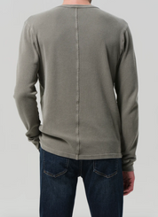 Waffle Crewneck in Fatigue