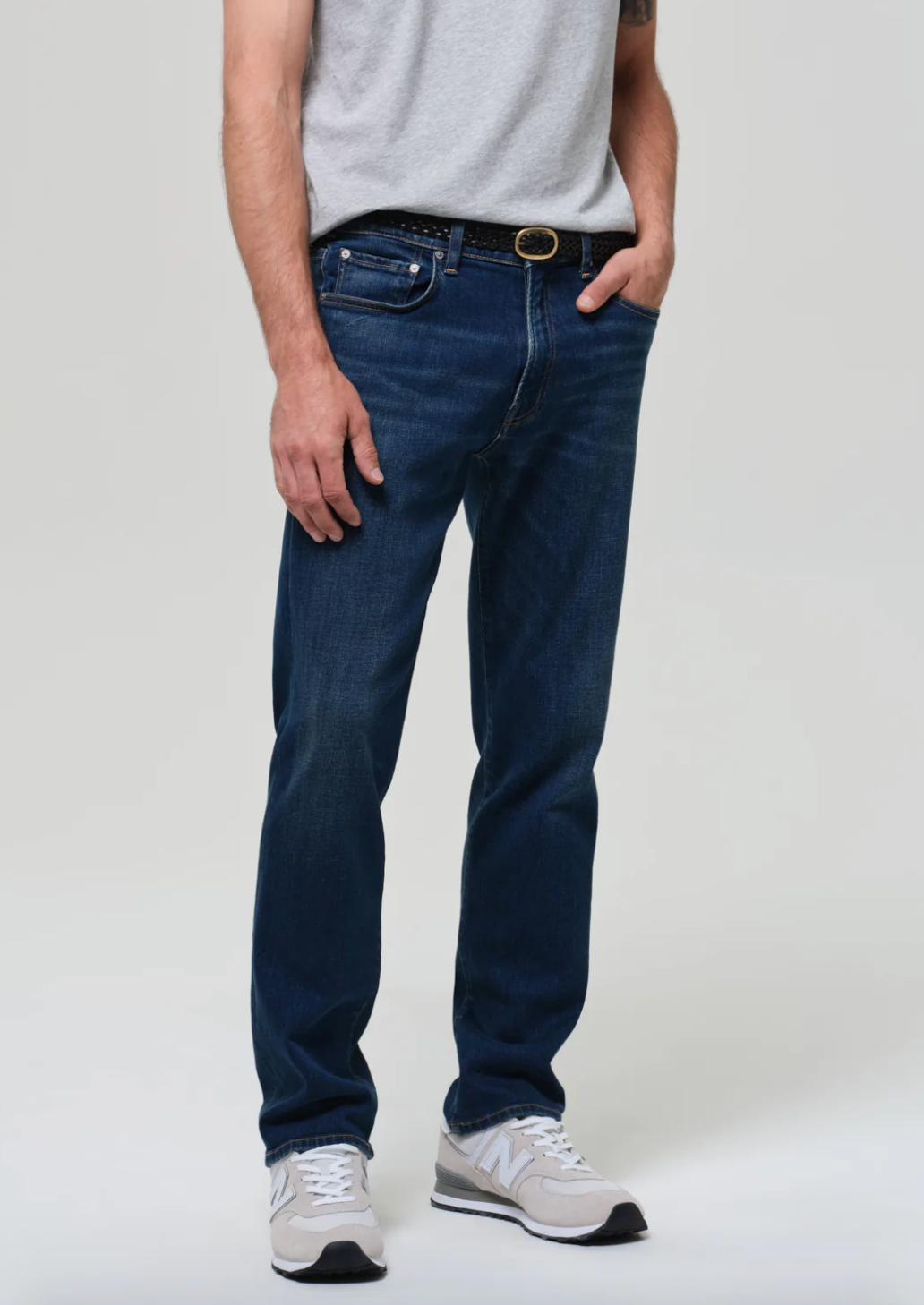 Elijah Straight Cashmere Denim in Condor