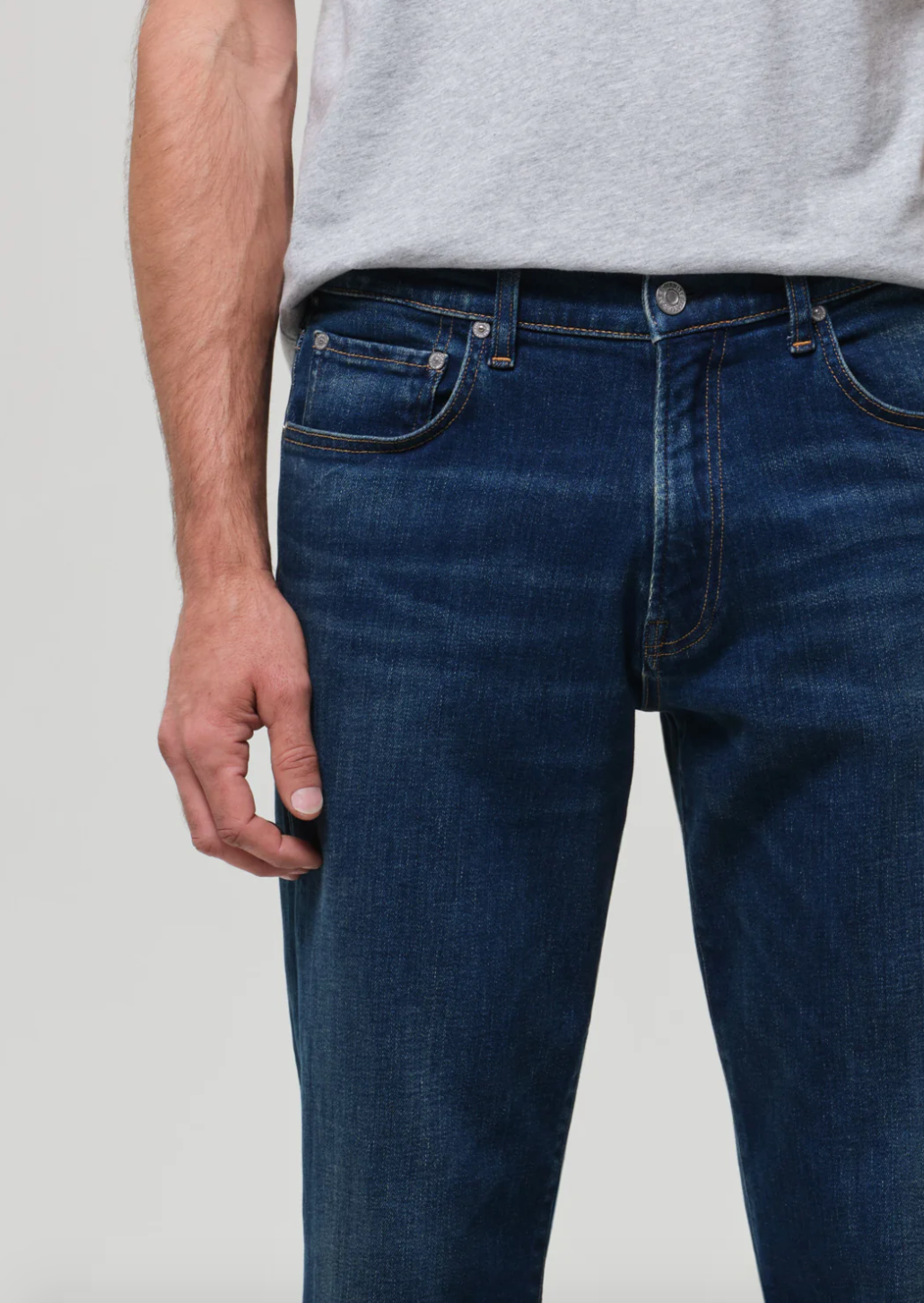 Elijah Straight Cashmere Denim in Condor