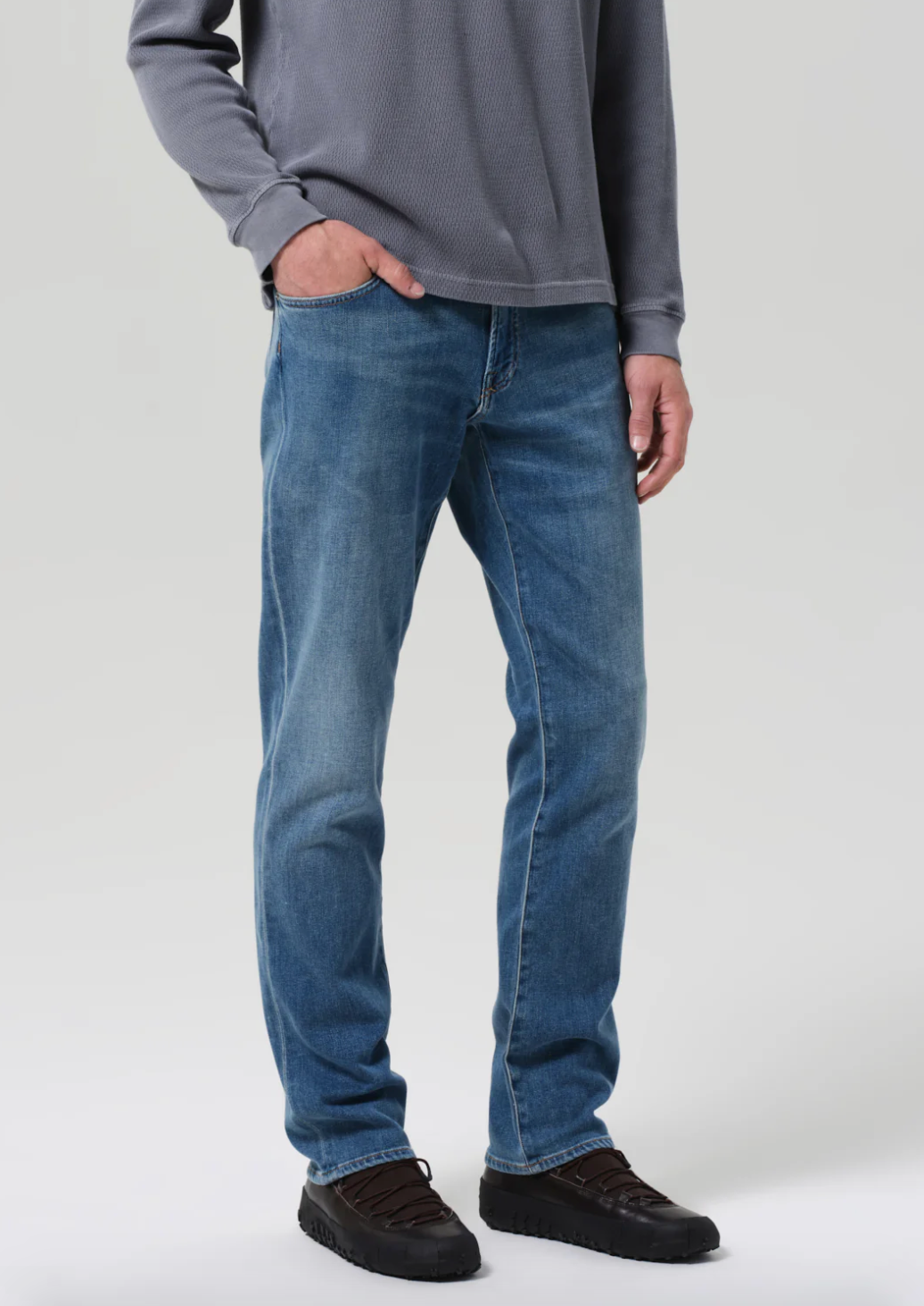 citizens of humanity mens Gage Slim Straight Cashmere Denim jeans in Anders wash