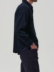 Shigoto Shirt Jacket in Dark Indigo