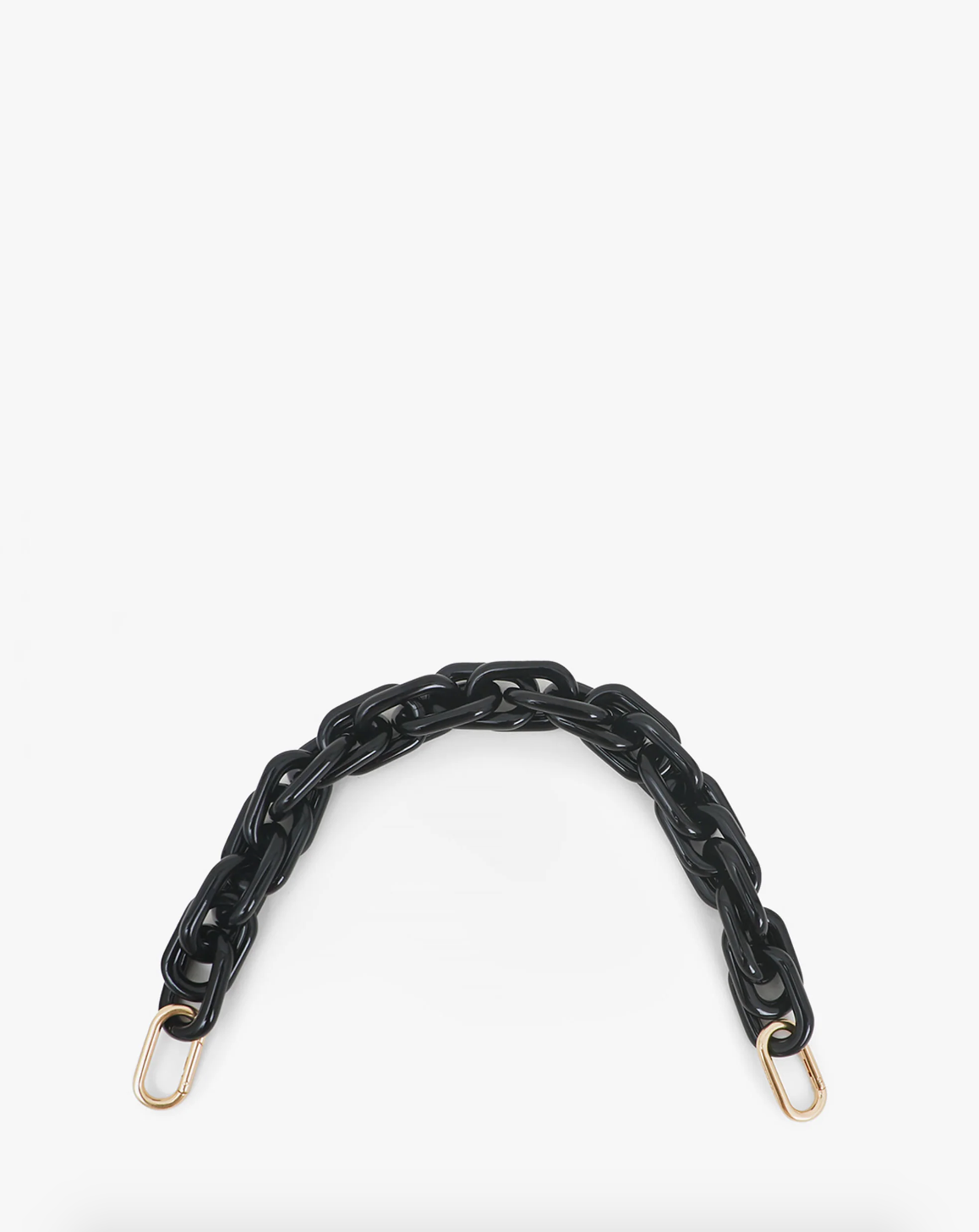 Shortie Bag Strap in Black Resin