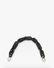 Shortie Bag Strap in Black Resin