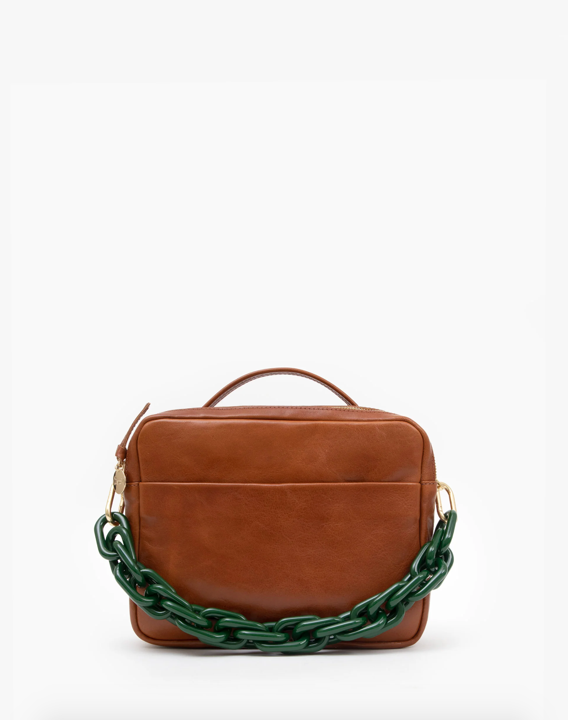 Clare_V_Shortie_Bag_Strap_in_Fern_Green_Resin_on_Bag.png