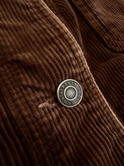 Cout de la Liberte Fuji Workwear Stretch Corduroy Jacket Chocolate Brown