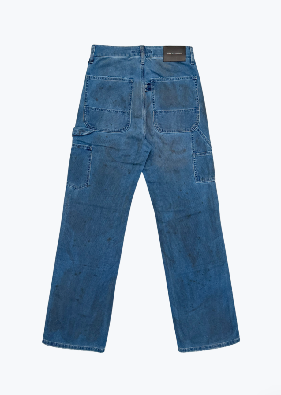 Marshall Indigo Canvas Carpenter Pants