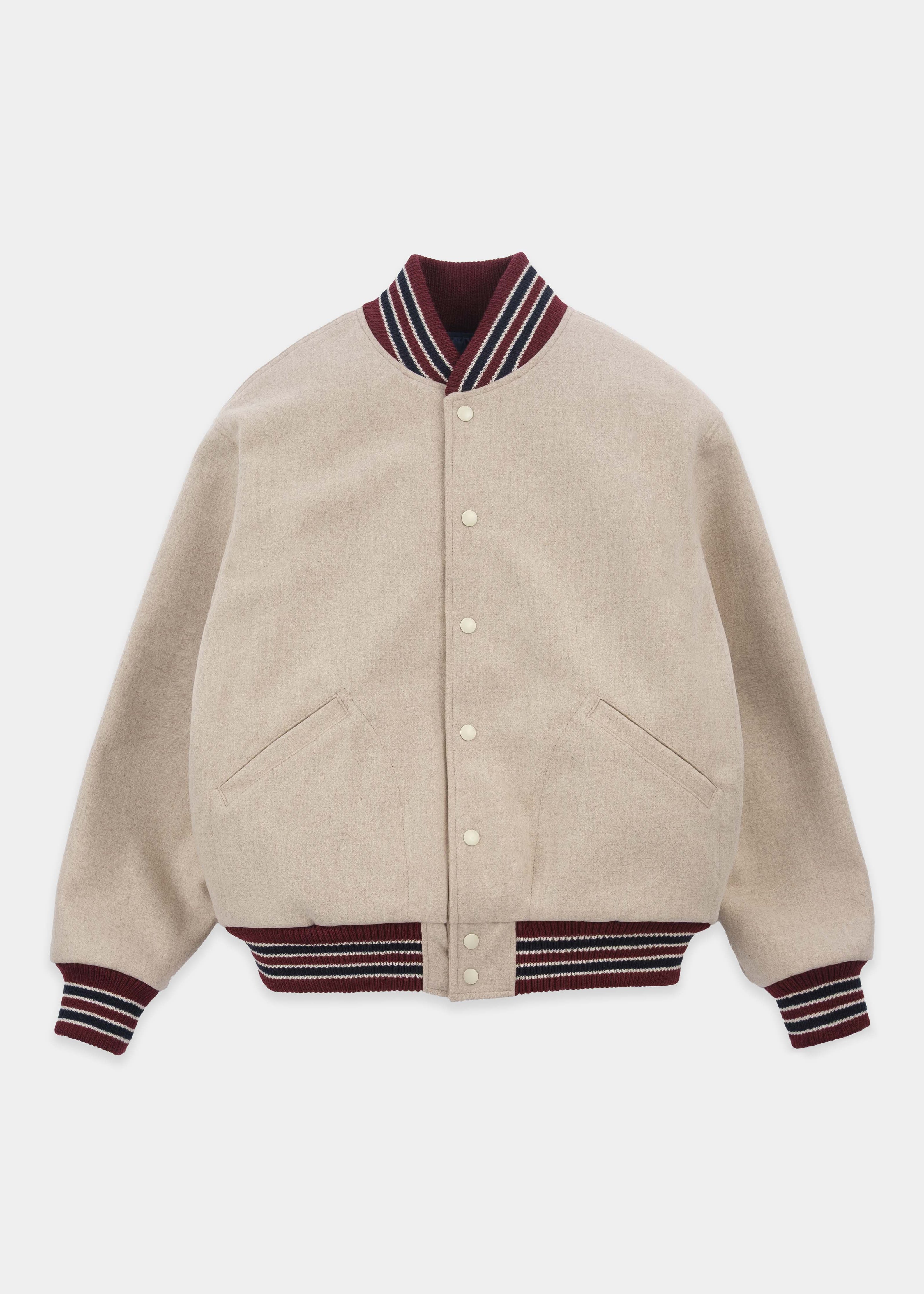 dehen 1920 mens 60's Club Jacket in Vanilla Bean wool