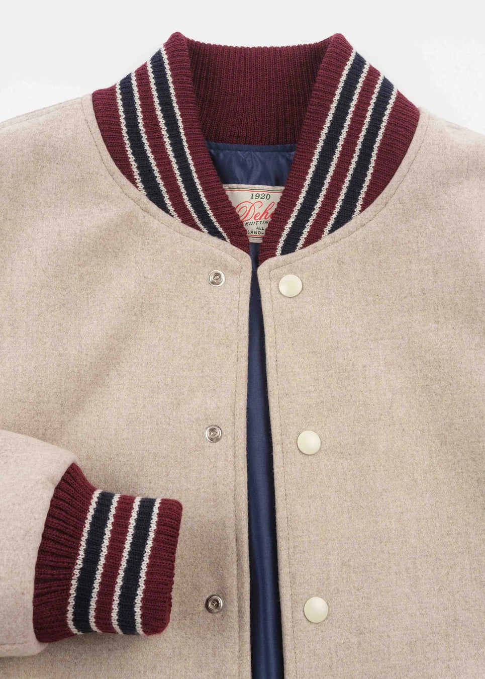 dehen 1920 mens 60's Club Jacket in Vanilla Bean wool