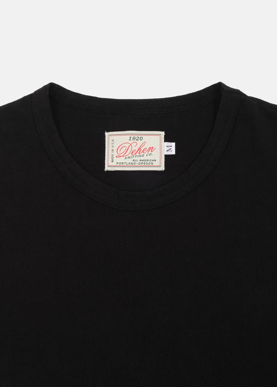 mens dehen 1920 Heavy Duty Long Sleeve Tee in Black