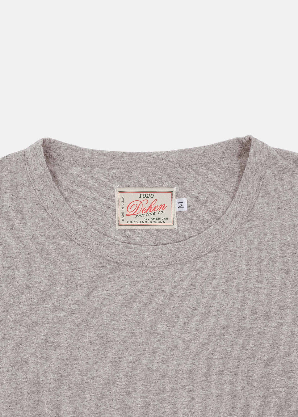 dehen 1920 Heavy Duty Long Sleeve Tee in Heather Grey