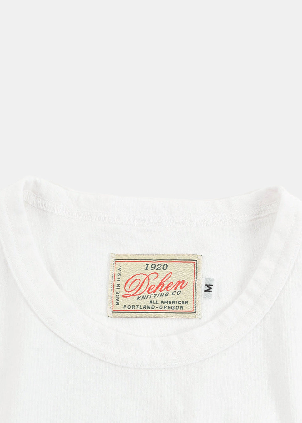 dehen1920 mens Heavy Duty Long Sleeve Tee in White