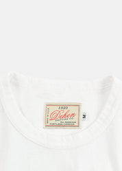 dehen1920 mens Heavy Duty Long Sleeve Tee in White