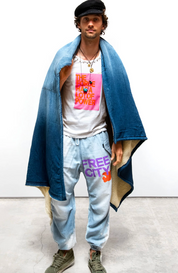 Freecity x Commune Indigo Sherpa Blanket