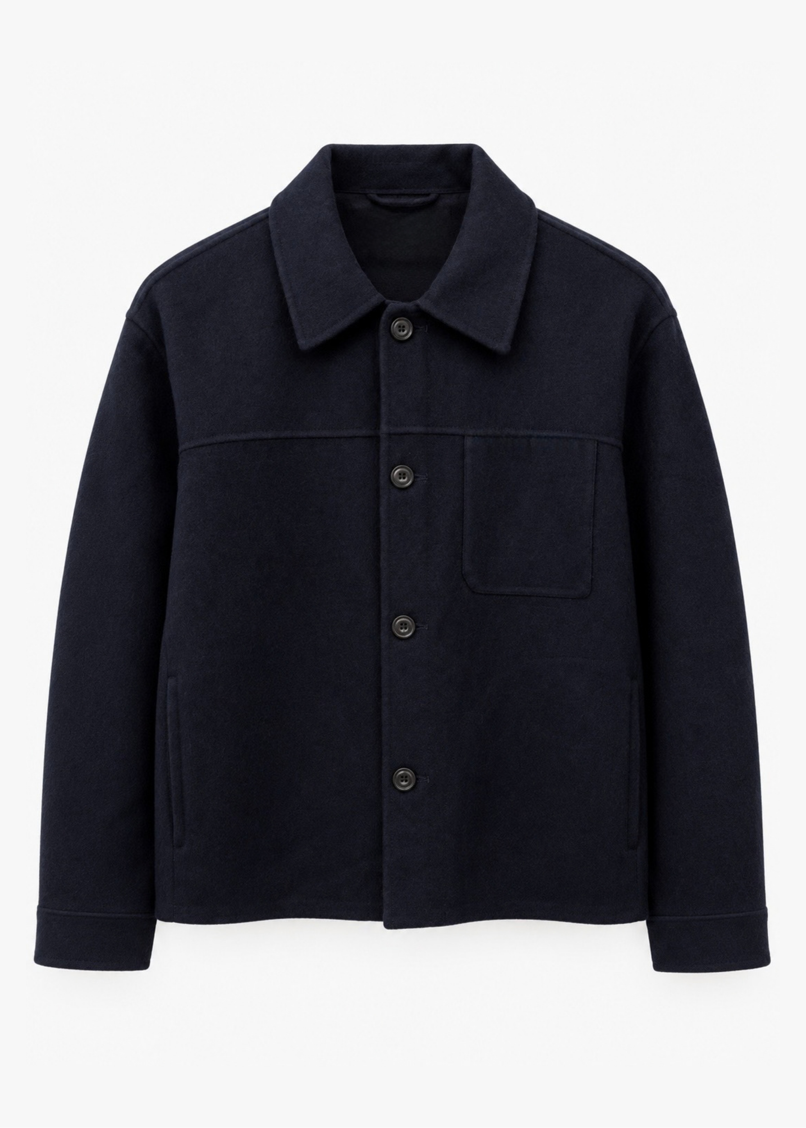 HARTFORD mens wool Dary Jacket in Navy