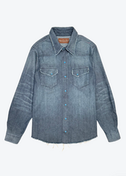Western Denim Turquoise Shirt