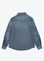 Western Denim Turquoise Shirt