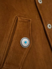 Hollywood forever records mens Suede Travelers Jacket