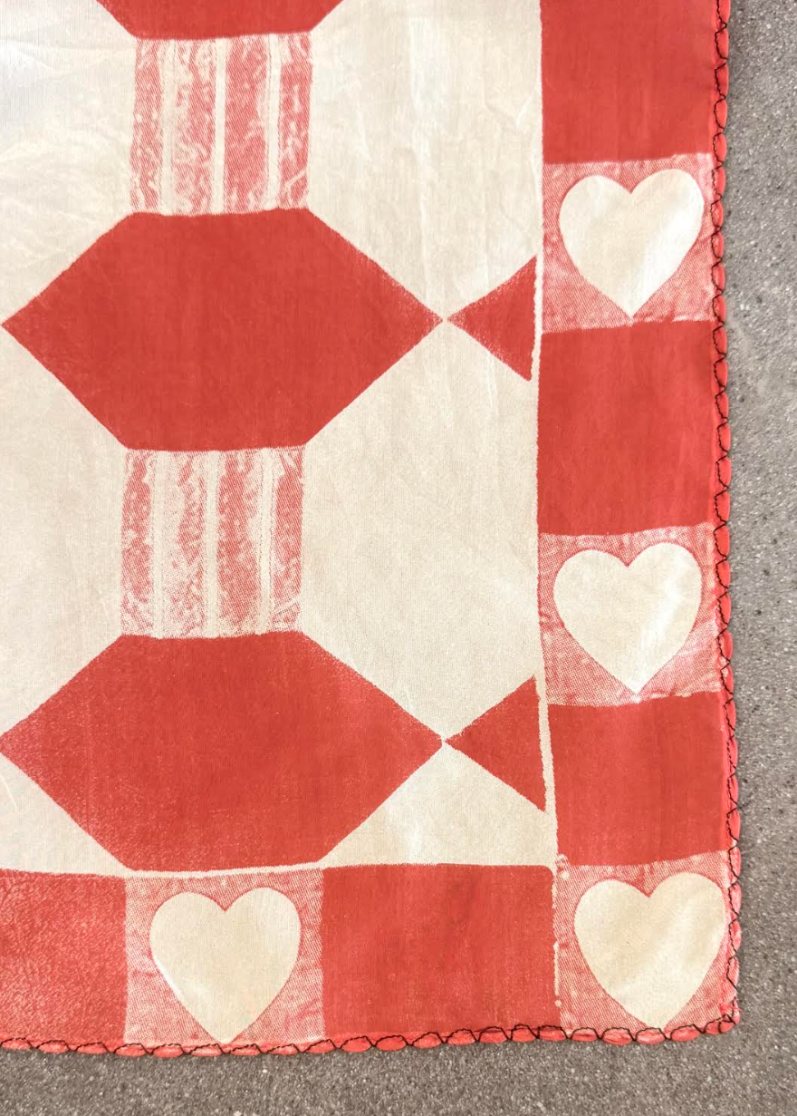 MONOSTEREO Heart Silk Scarf
