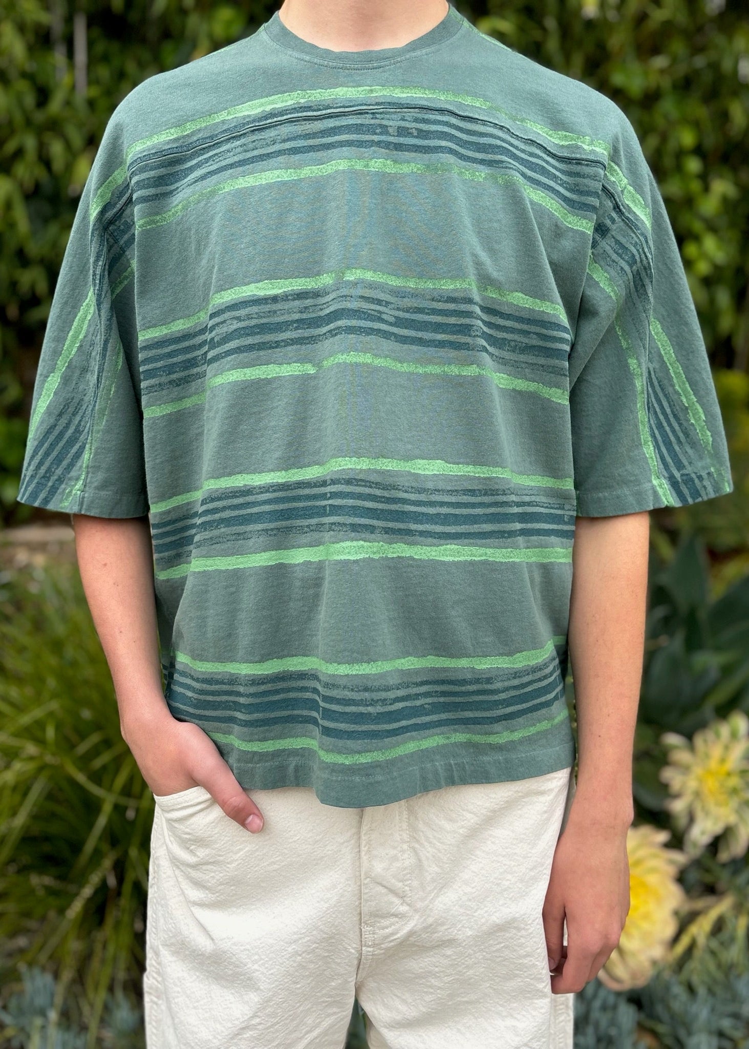 Striped Football Tee