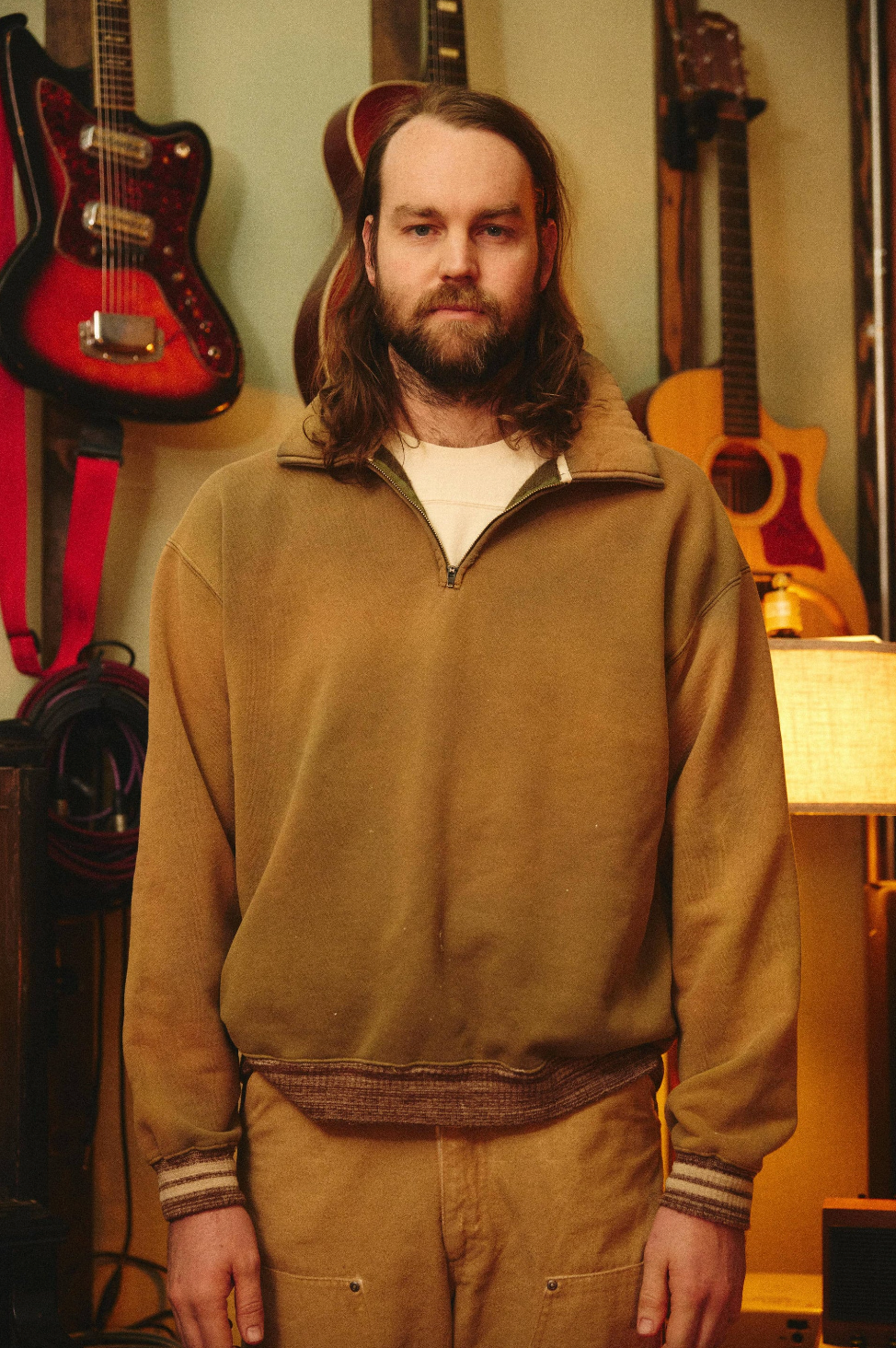 Quarter-Zip Collar Sweatshirt
