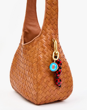 Petit Bando in Natural Woven Diagonal with charms