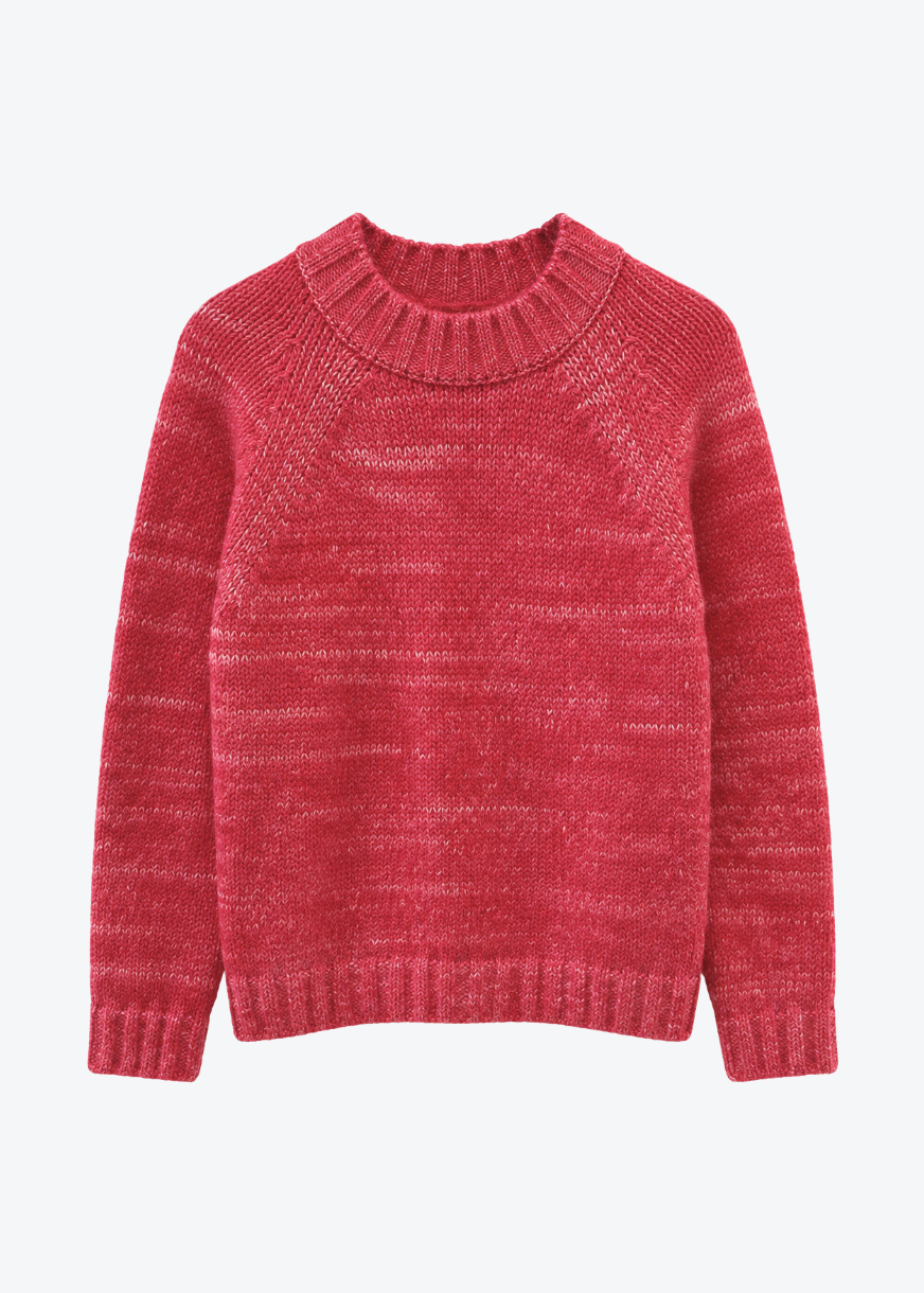Saint Art womens Aurora Sweater mohair grenaine red