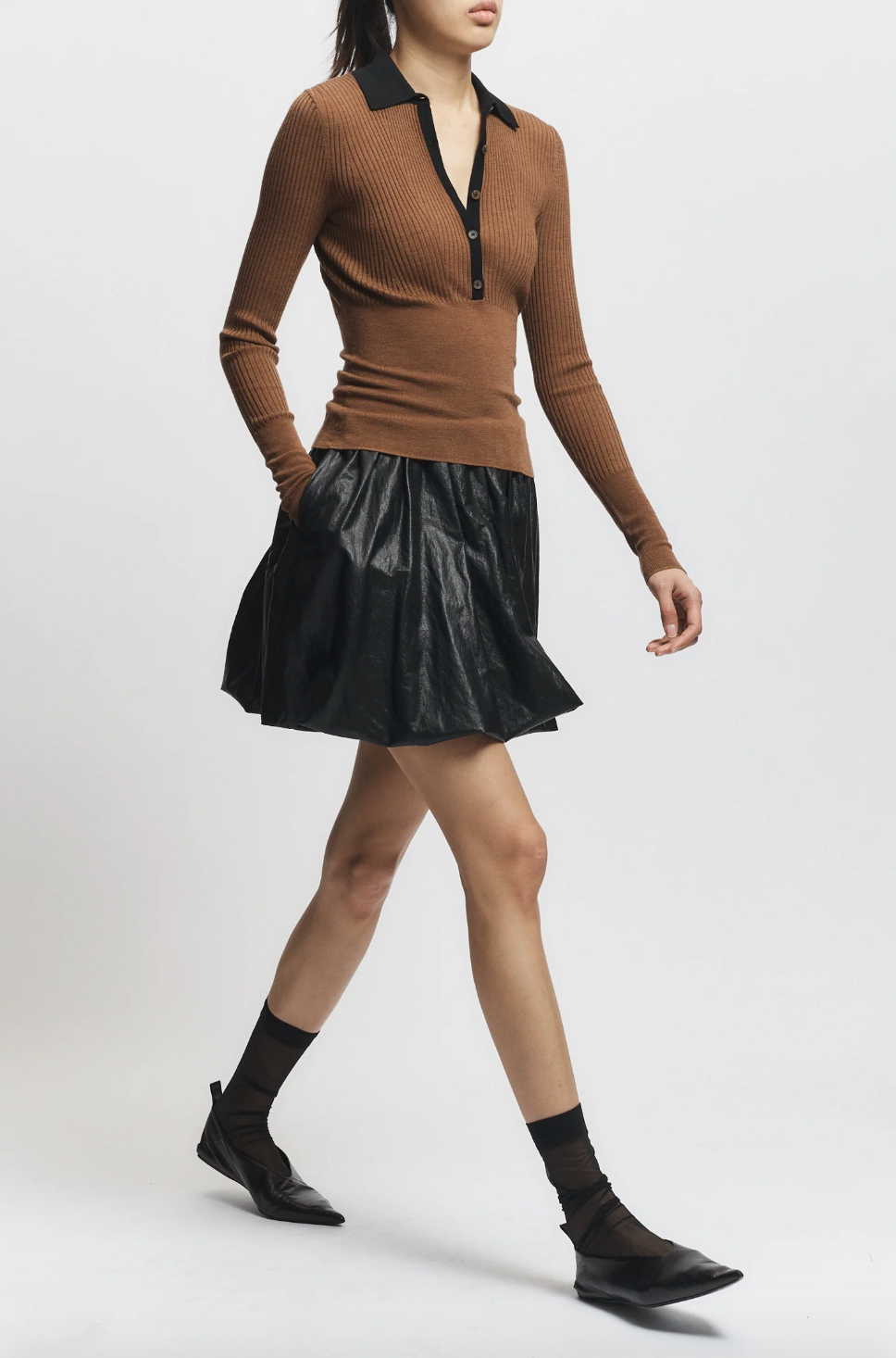 Cilian Rib Polo Sweater