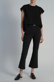 Person wearing Saint Art womens Preston Compact Stretch Pant Black