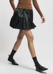 Sean Crinkled Twill Bubble Skirt