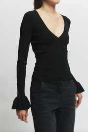 Watson Ruffle Knit Sweater