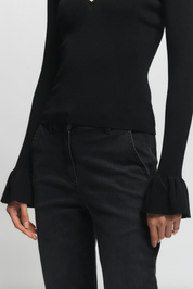 Watson Ruffle Knit Sweater