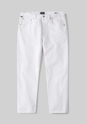 Finn Relaxed Taper Jeans in Chalk